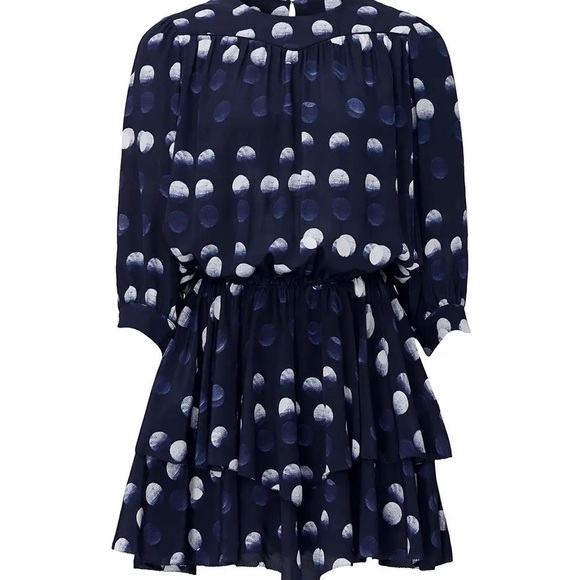 Zadig & Voltaire Rooka Dots Marine Dress Size XS NWT - Picture 1 of 13